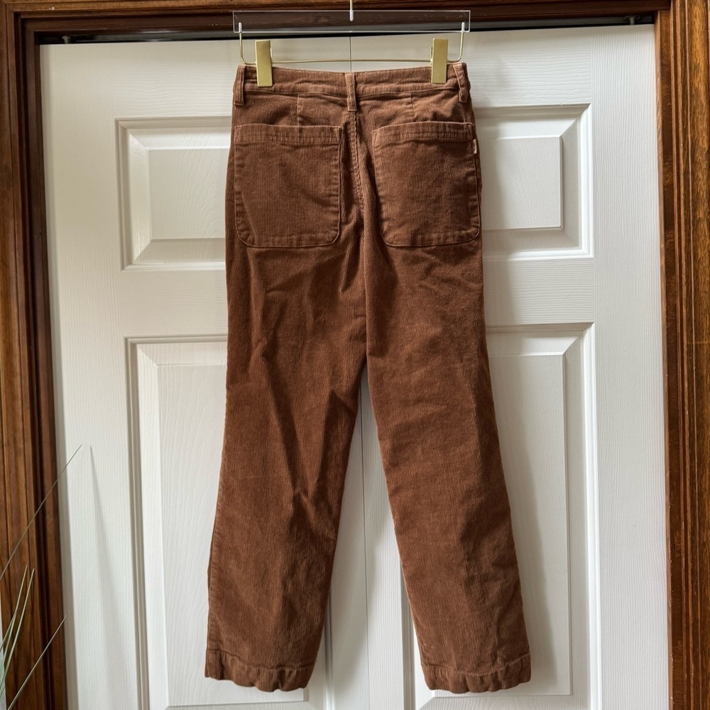 TenTree Corduroy Cropped Straight Leg Eco-Friendly Trousers Pants Women’s size 2 - Picture 5 of 14